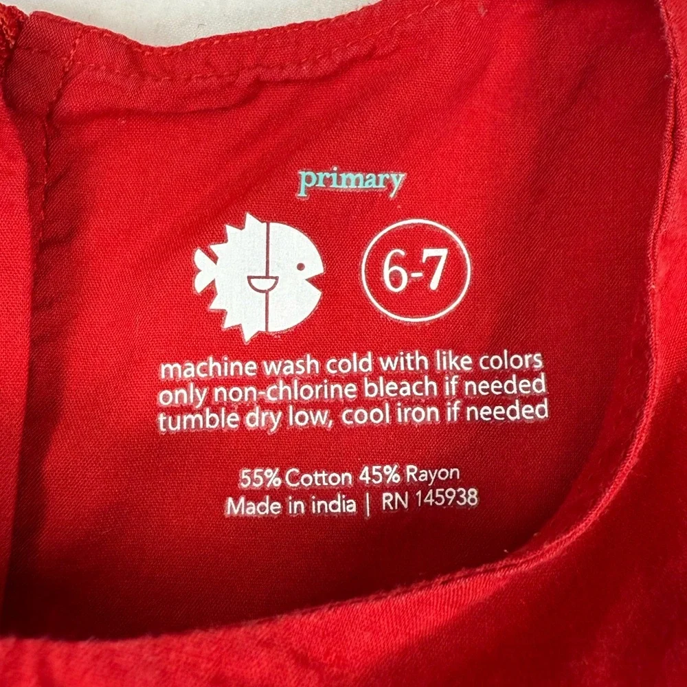 Primary girls sleeveless